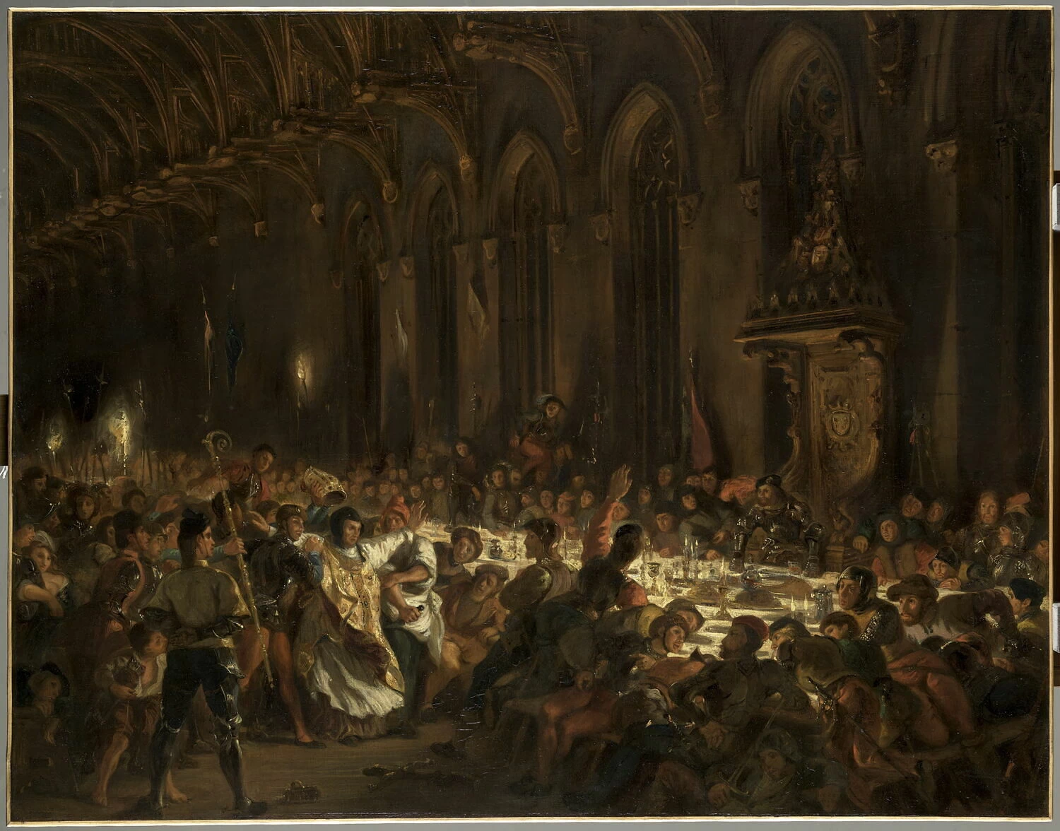 L'assassinio del vescovo di Liegi, noto anche come Guillaume de La Marck, soprannominato il cinghiale delle Ardenne - Museo del Louvre, Parigi
